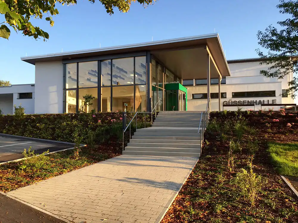 Gemeinde Hermaringen - Unsere Güssenhalle Foyer (außen)
