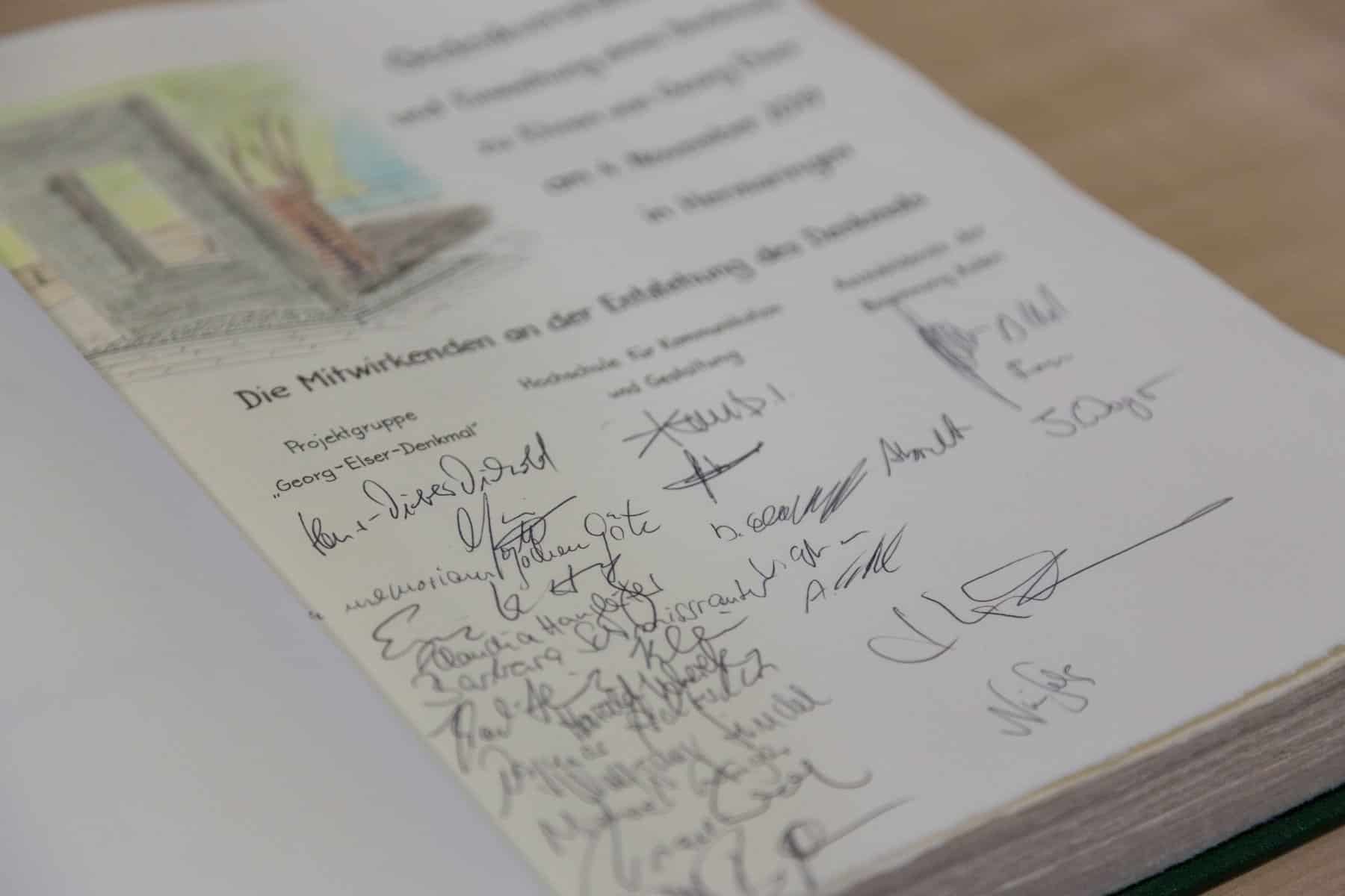 Gemeinde Hermaringen - Einweihung Georg-Elser-Denkmal