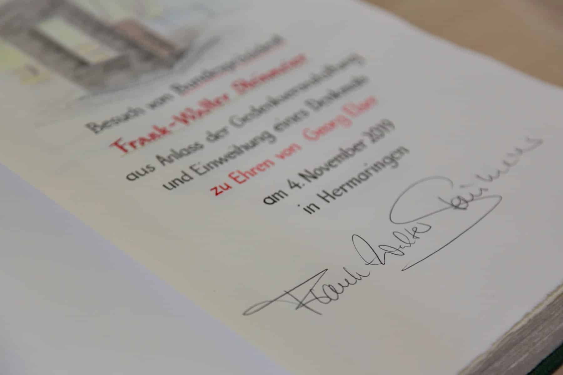 Gemeinde Hermaringen - Einweihung Georg-Elser-Denkmal